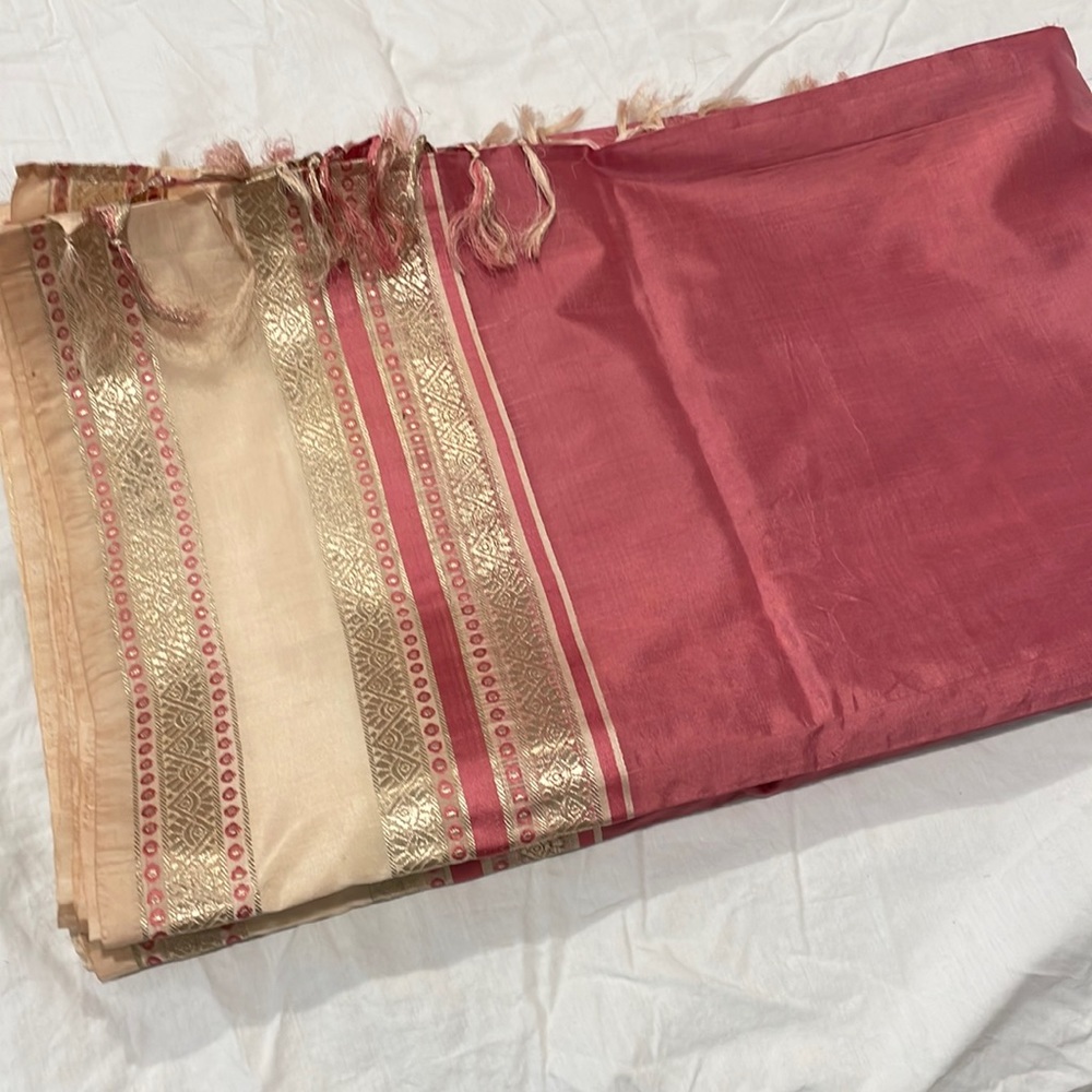 Indian Bollywood designer sari saree. Heritage silk